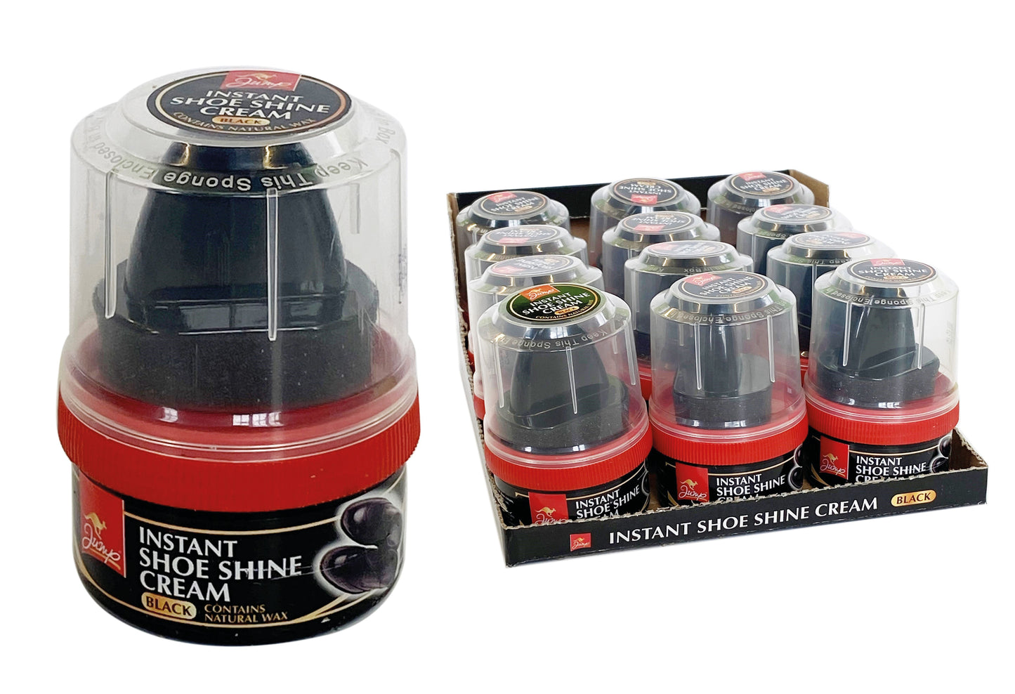 Crème Nettoyante Instantanée Chaussures Jump Noire 50 ml