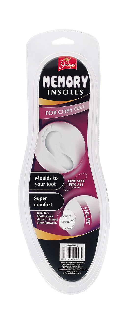 Semelles intérieures en mousse à mémoire de forme, lot de 2