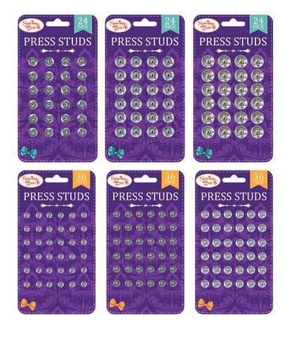 Sewing Box Press Studs Assorted 1 supplied