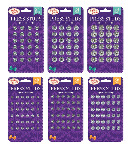 Sewing Box Press Studs Assorted 1 supplied