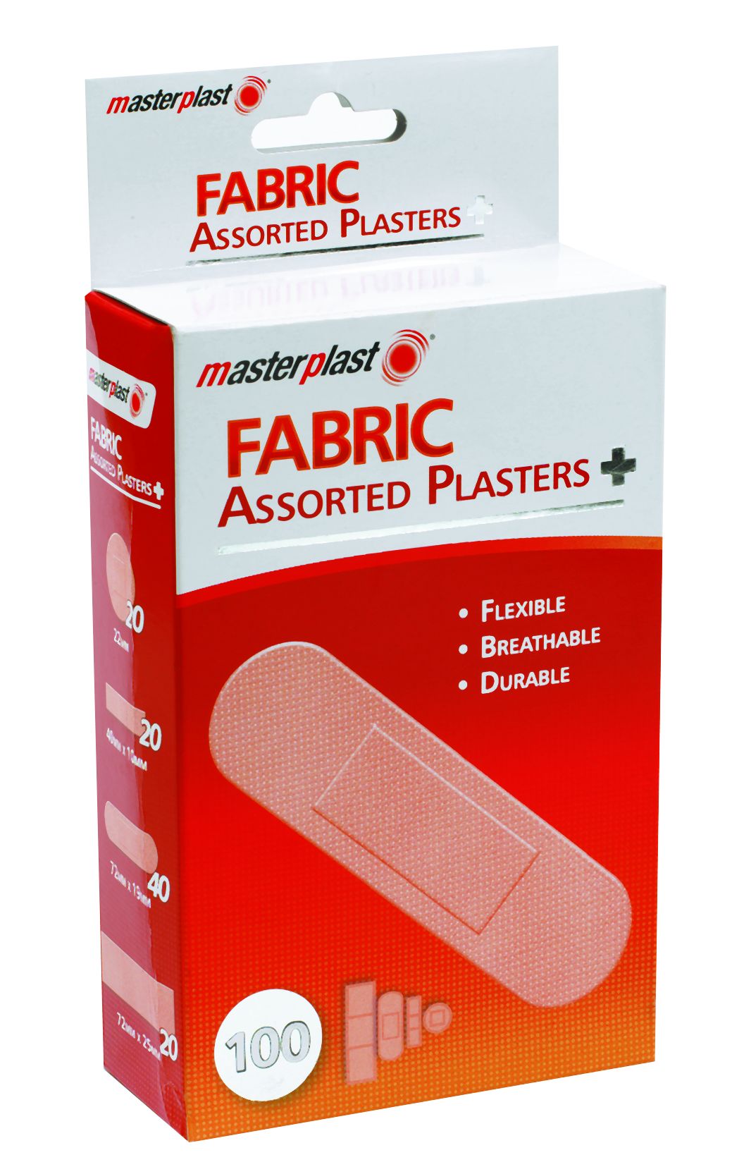 Assorted Fabric Plasters 100pk
