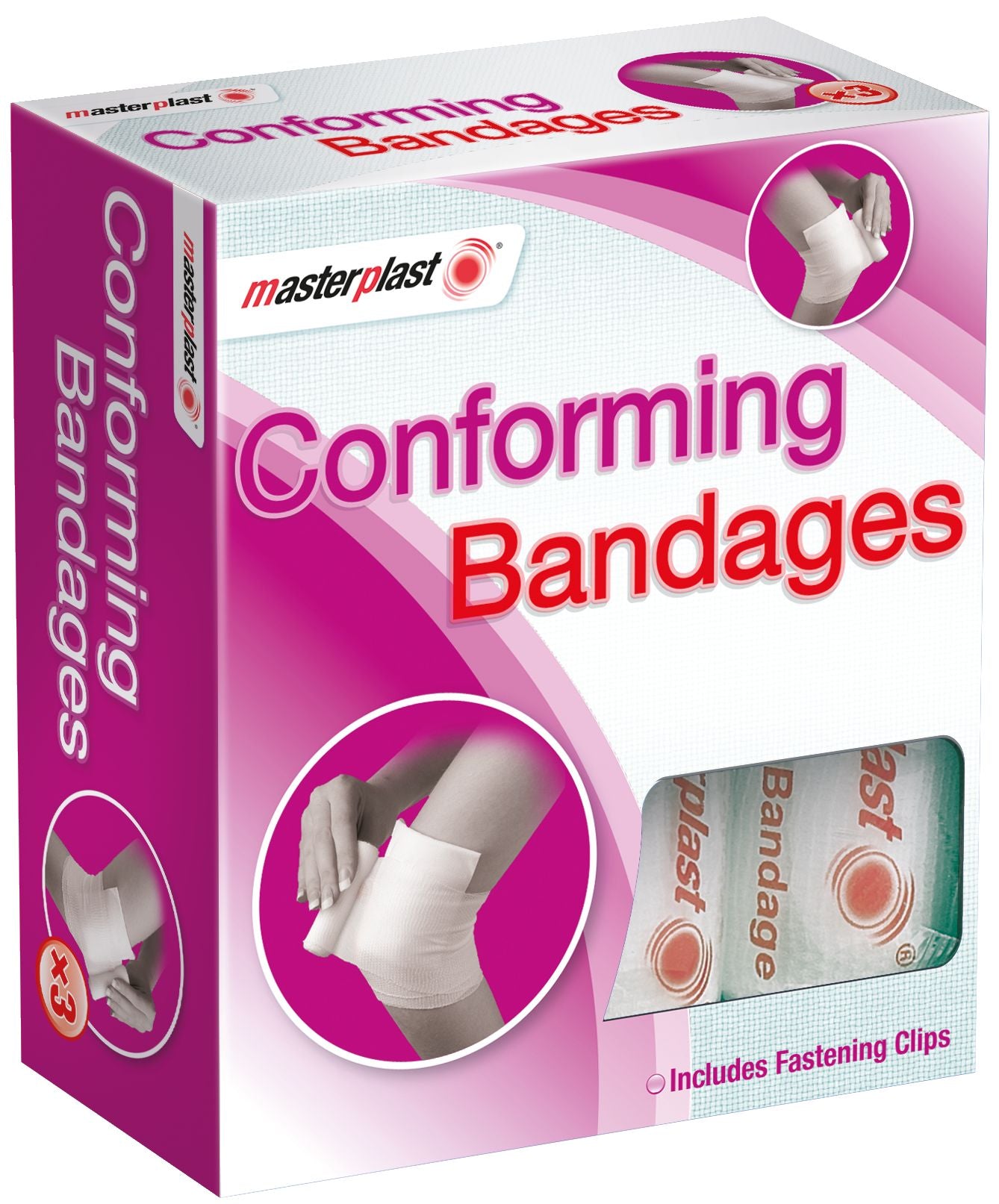 Bandes de gaze extensibles 3 unités