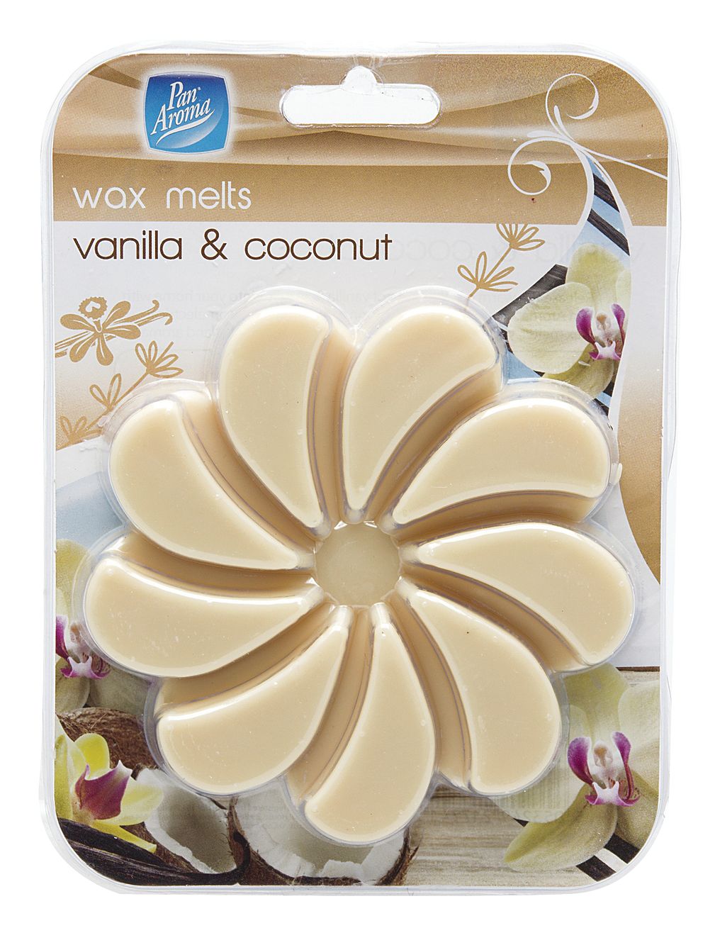 Galets de cire parfumée Pétale - Vanille & Noix de coco