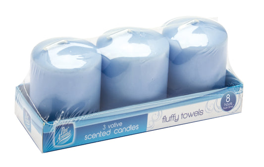 Set Of 3 Votive Candles - Fluffy Towels