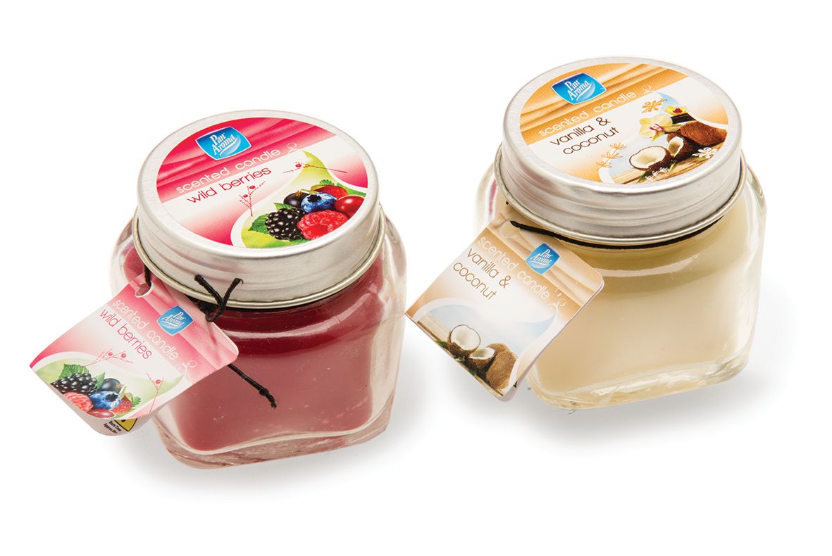 Mini-bougie en pot – 2 parfums assortis