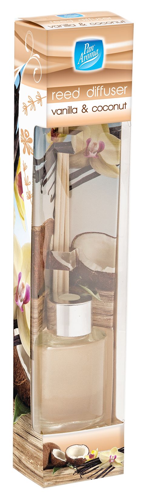 Diffuseur à roseaux - Vanille et noix de coco 30ml