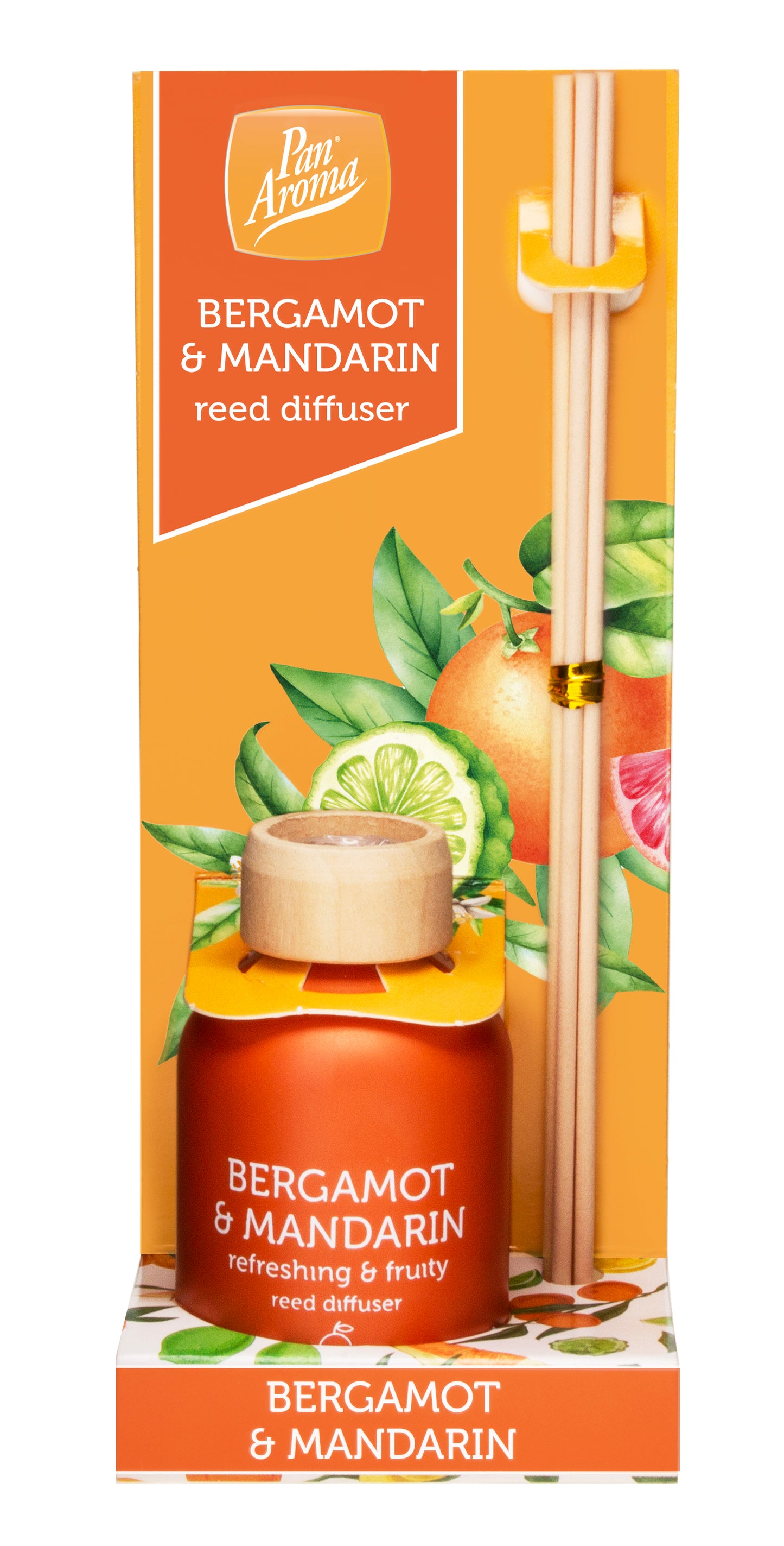 Diffuseur à roseaux Pan Aroma - Bergamote et Mandarine 50ml