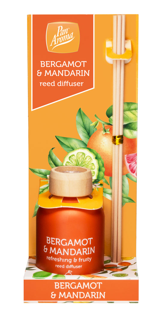 Diffuseur à roseaux Pan Aroma - Bergamote et Mandarine 50ml