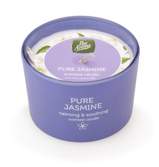 BOUGIE PAN AROMA 85G JASMIN PUR