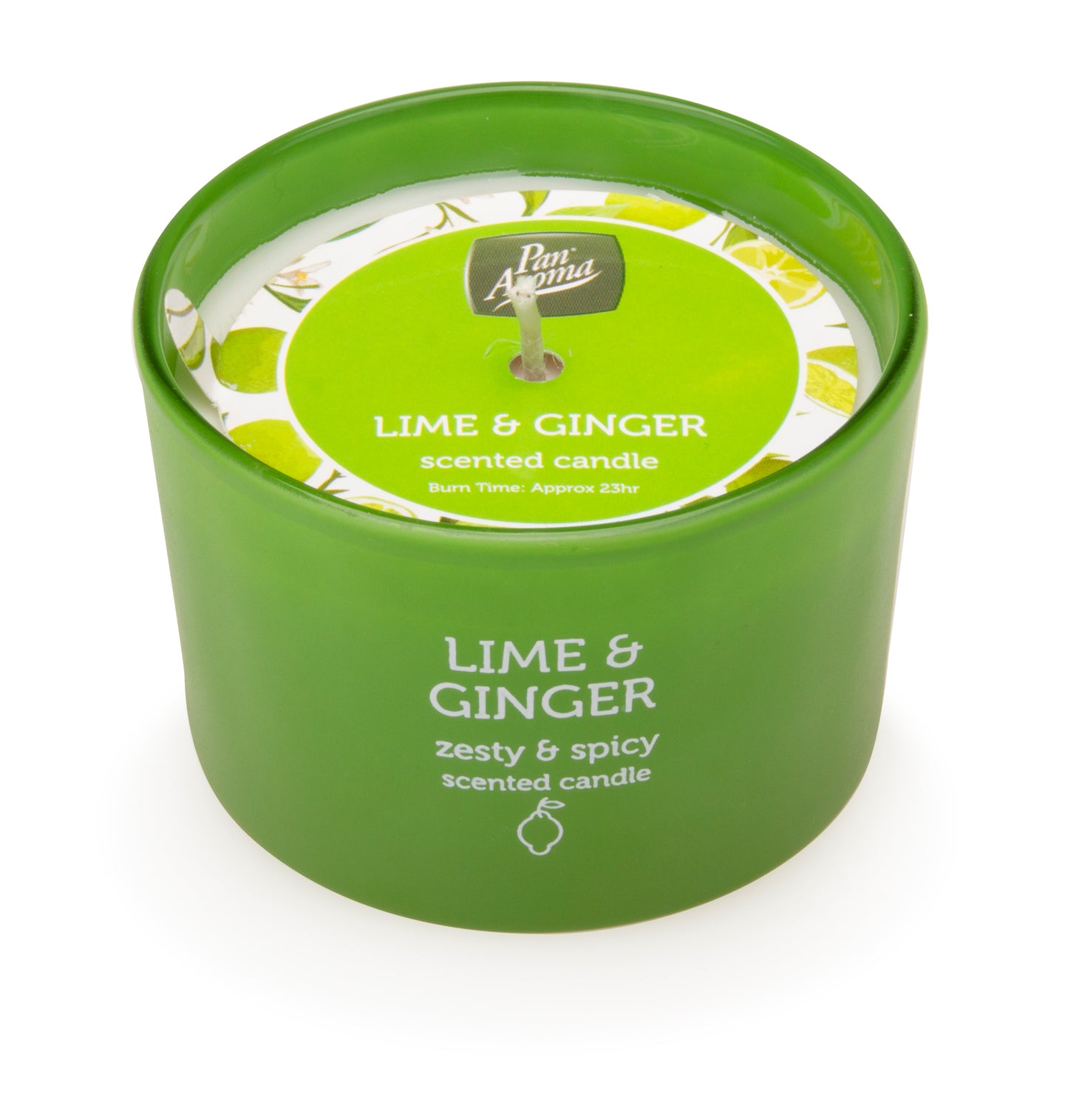 Bougie Pan Aroma Citron Vert & Gingembre en pot de 85 g