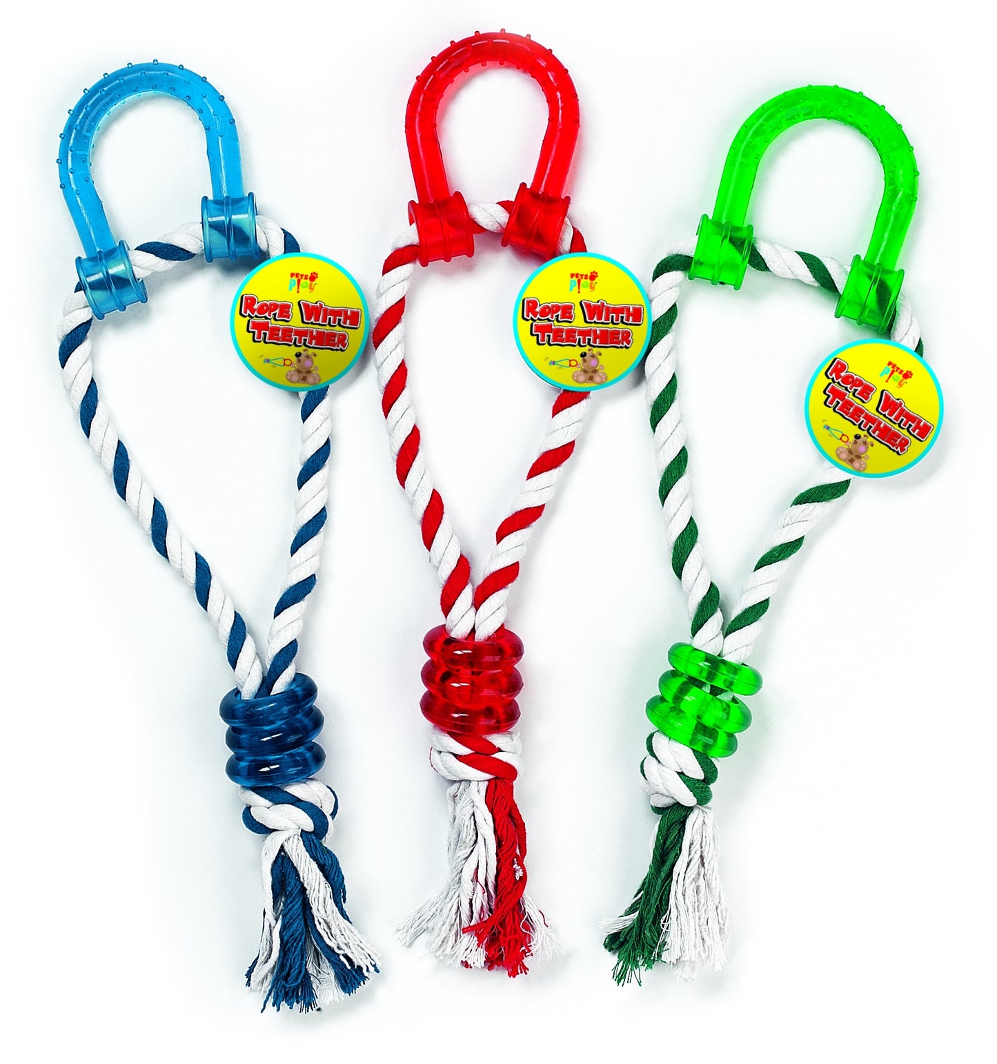 Rope With Teather 2pk Assorted