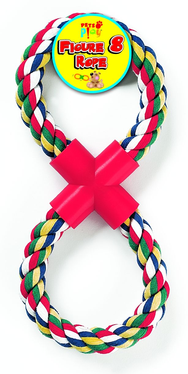 Figure 8 Rope With Ball Assorted – Coopers Of Barnet