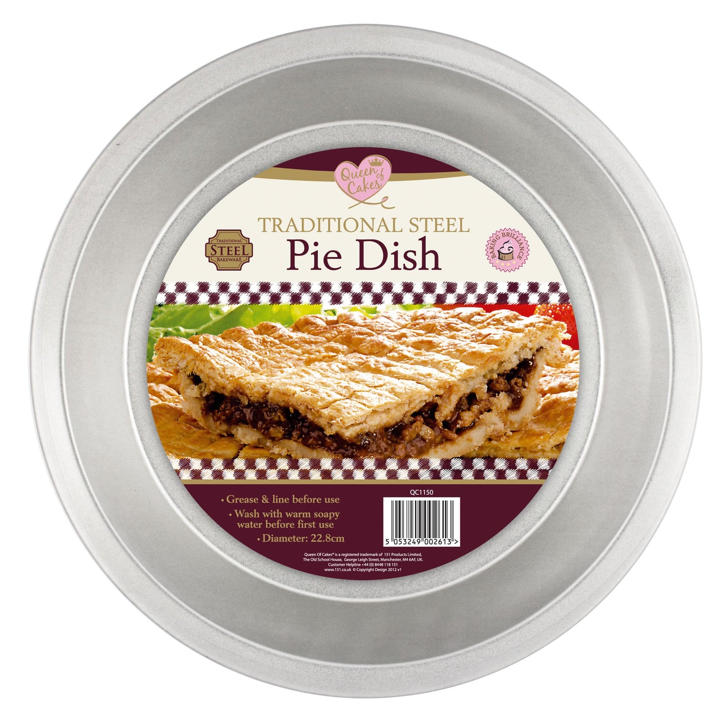 Plat à tarte en acier