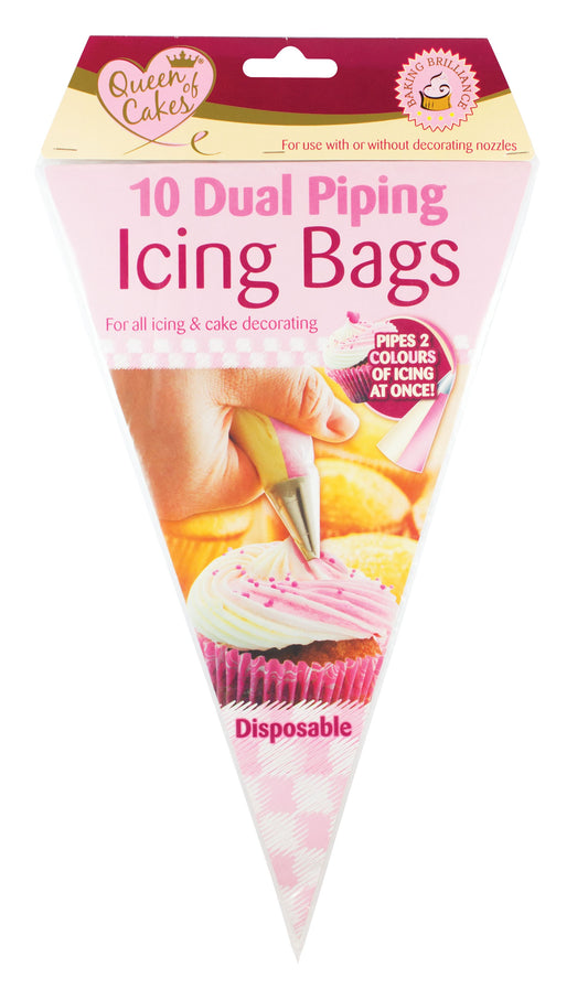 Dual Piping Icing Bags 10pk