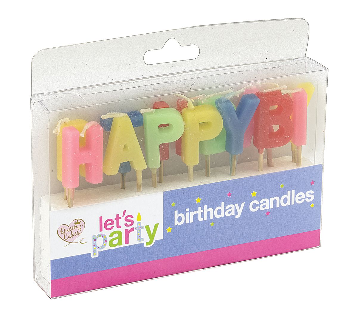 Lot de bougies "Joyeux Anniversaire"