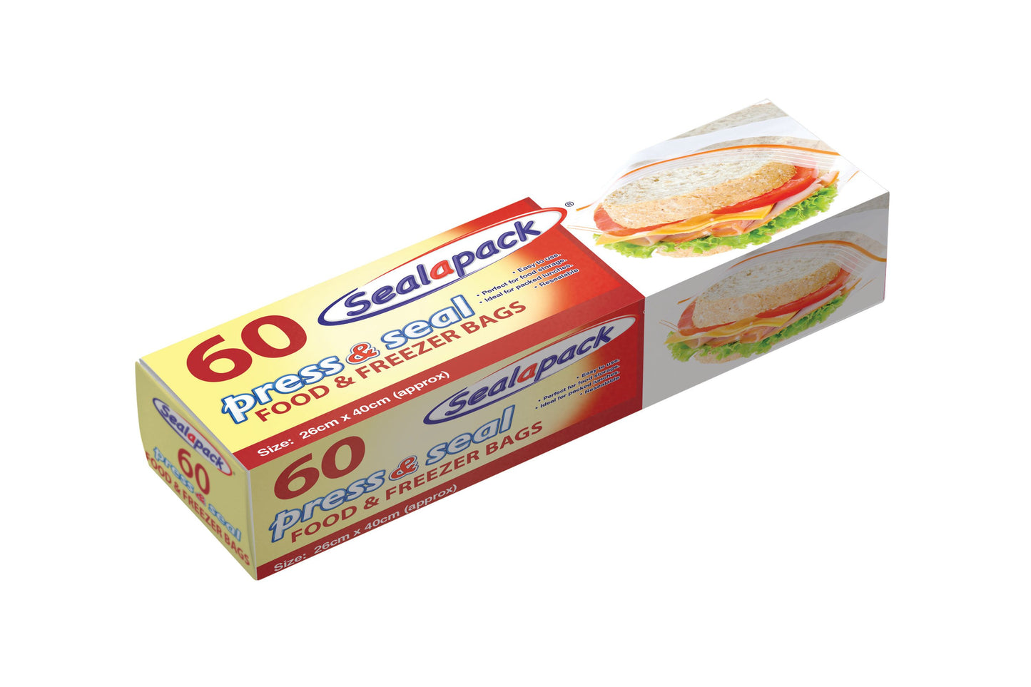Sacs de conservation aliments et congélation Press & Seal 60 unités