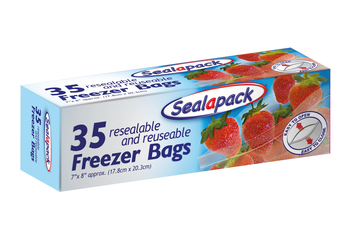 Sacs de conservation et de congélation Sealapack refermables et réutilisables - Paquet de 35