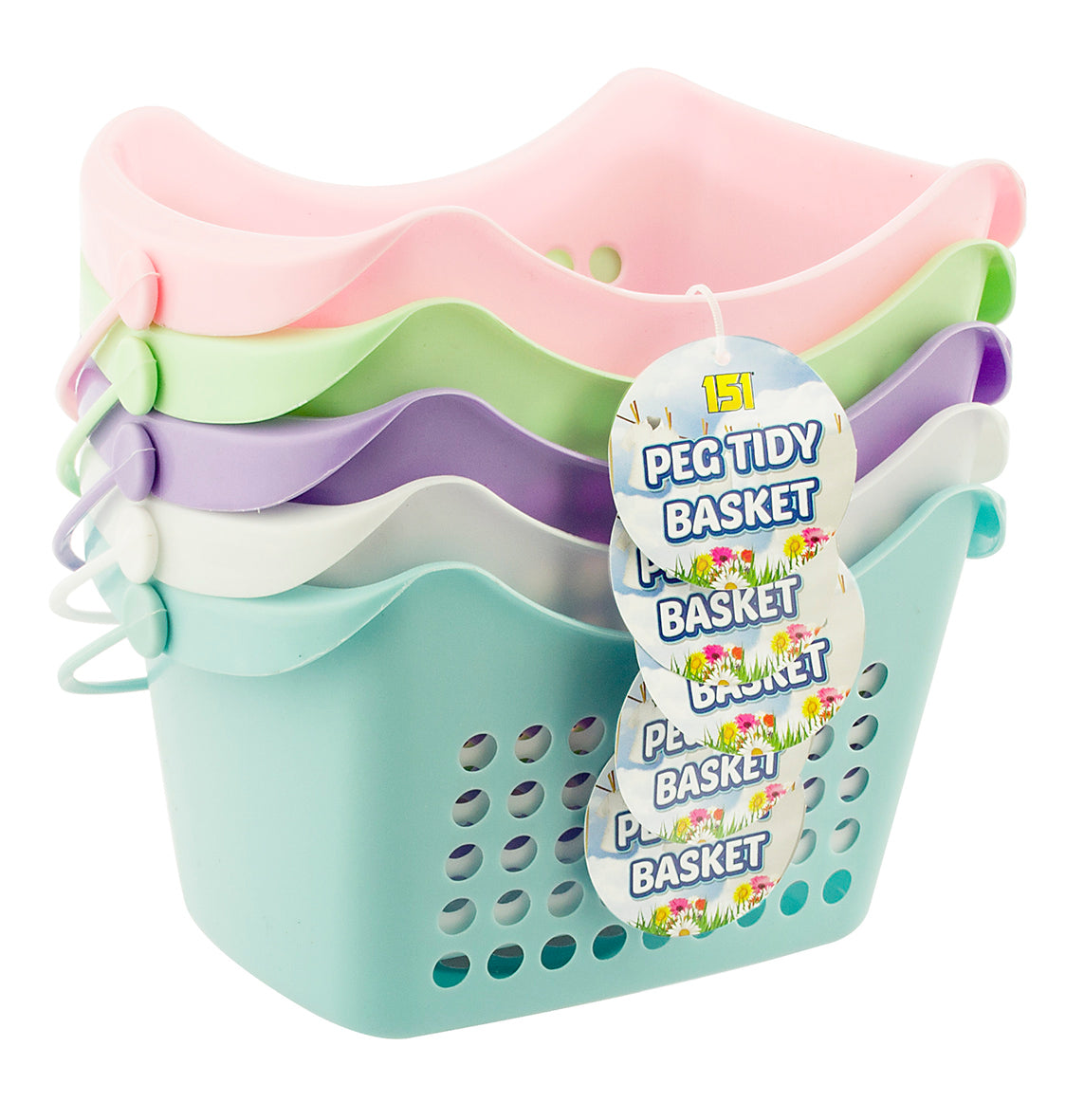 Panier à pinces à linge en plastique
