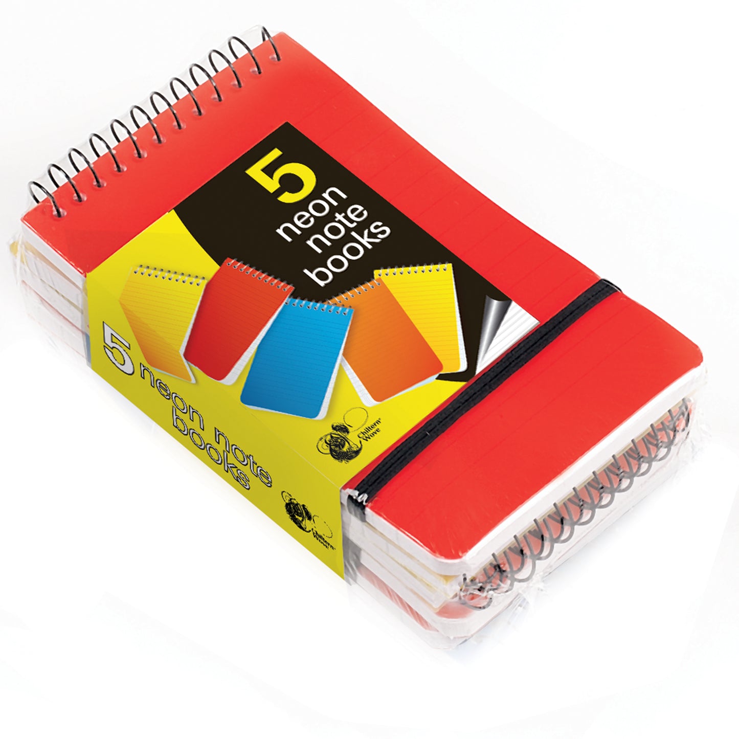 Lot de 5 carnets fluo