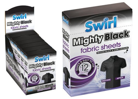 Lot de 12 draps noirs Mighty