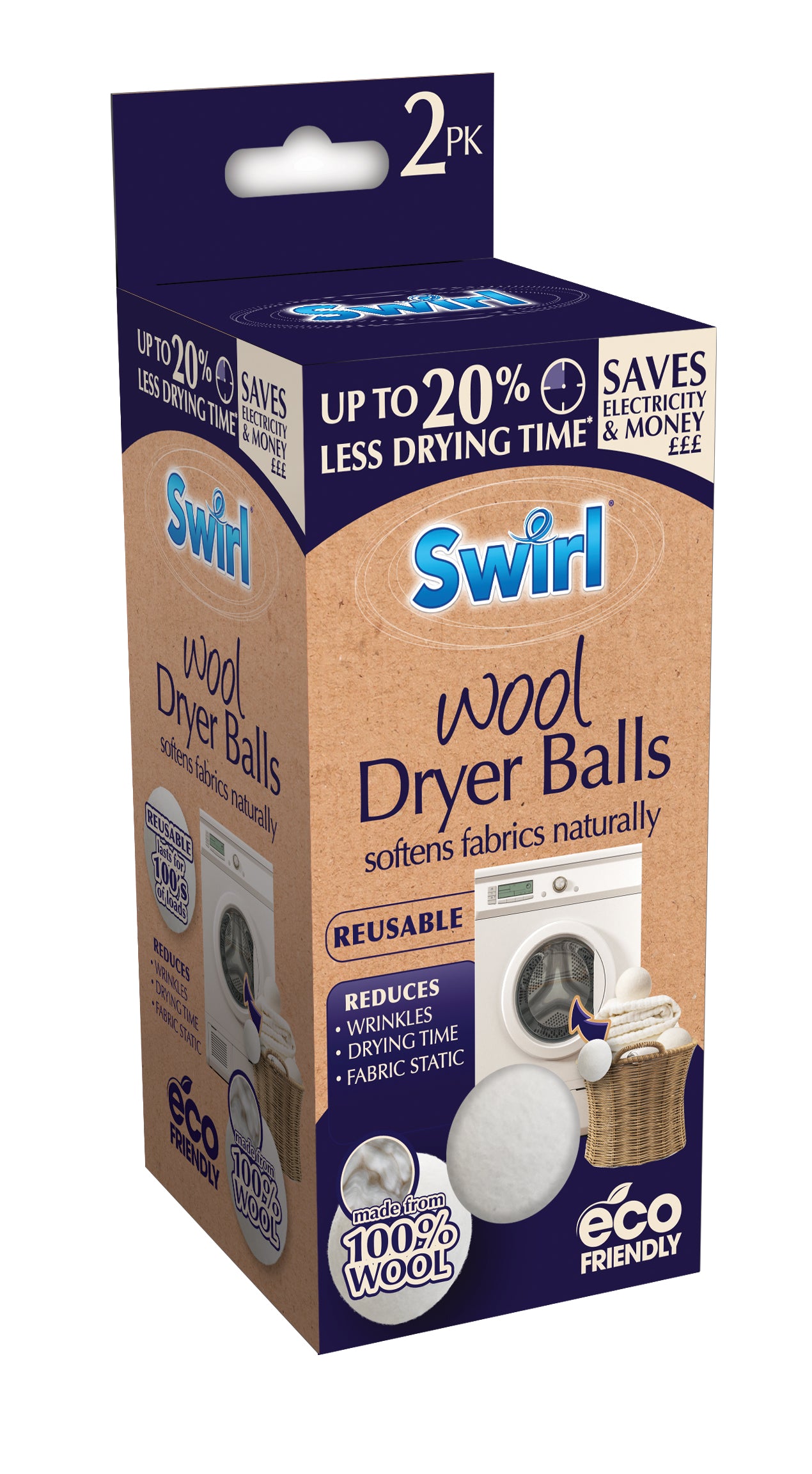 Wool Dryer Balls 2pk