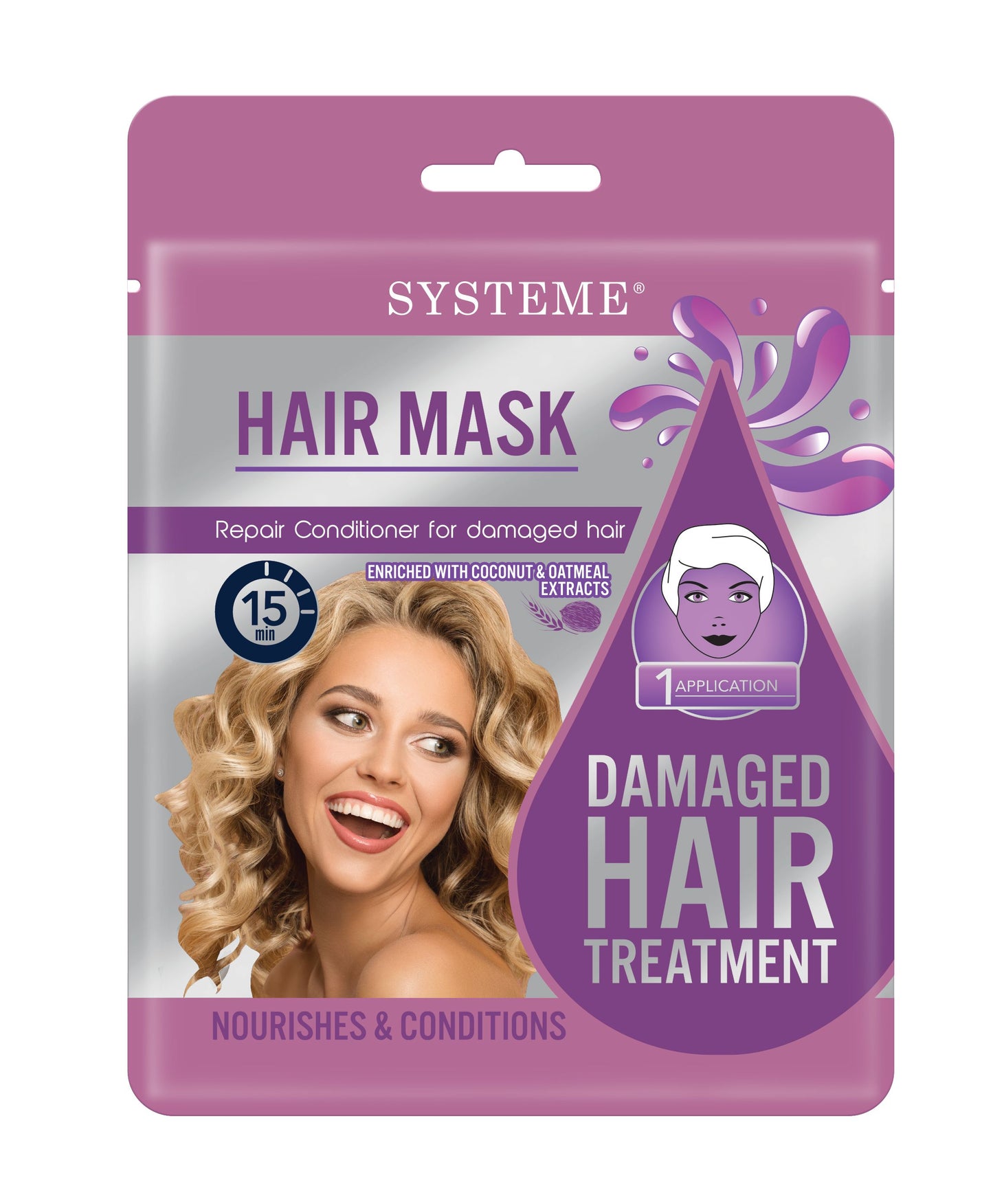 Masque réparateur pour cheveux abîmés Systeme