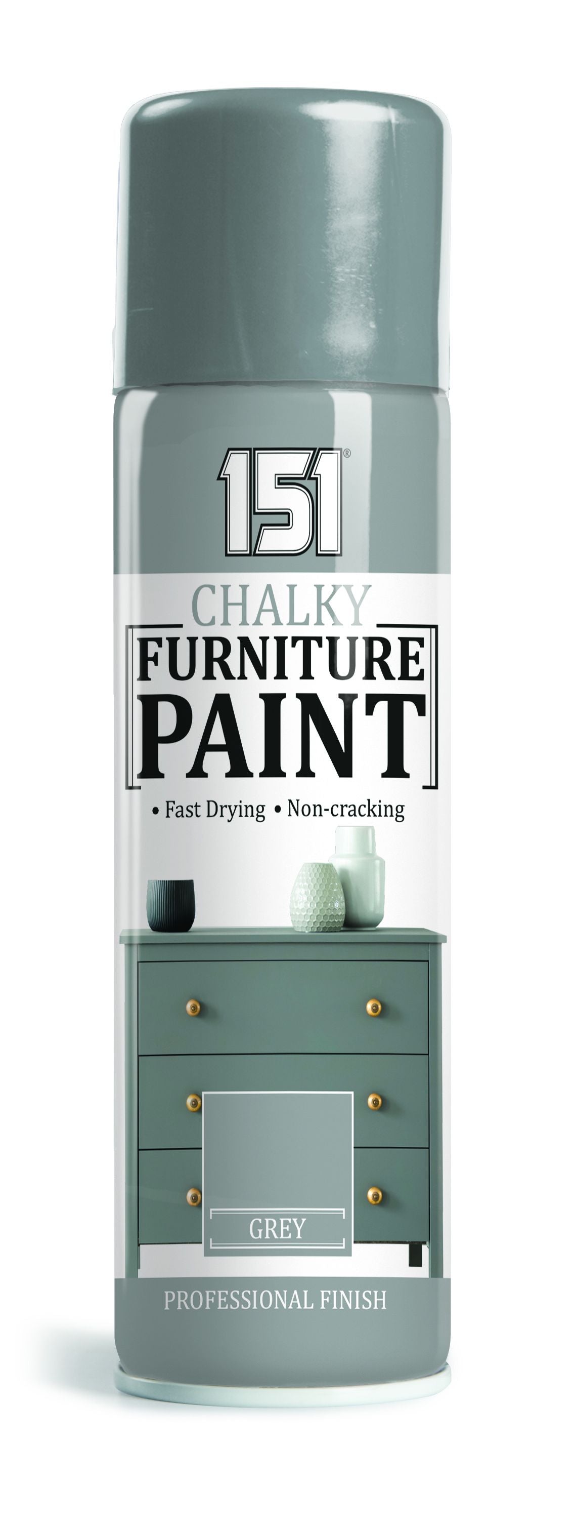 Peinture pour Meubles Effet Craie Gris Hiver 400ml