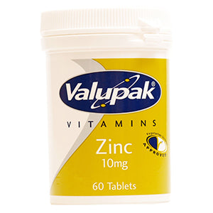 Valupak Zinc 10mg Tablets 60’s