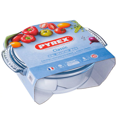 PLAT ROND À GRATIN EN VERRE PYREX 4900 ML