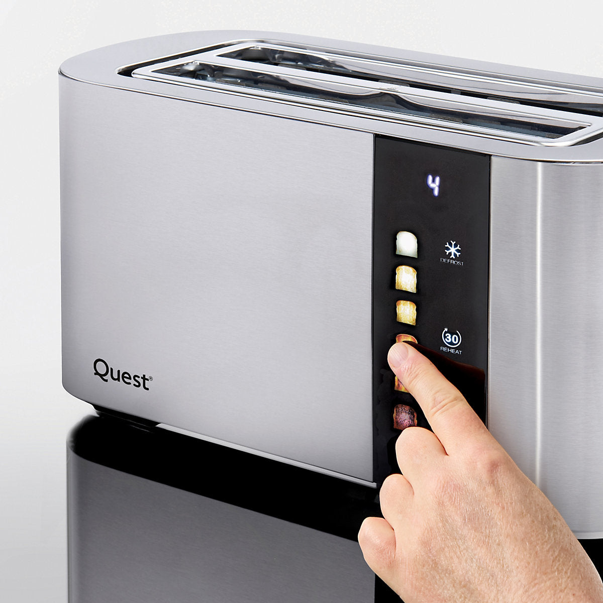 Quest 4 Slice Digital Toaster with Long Slots