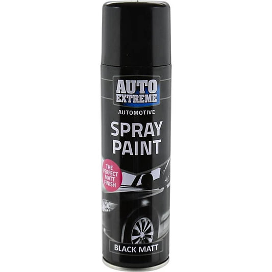 Rapide Auto Extreme All Purpose Paint Can Black Matt Finish 250ml