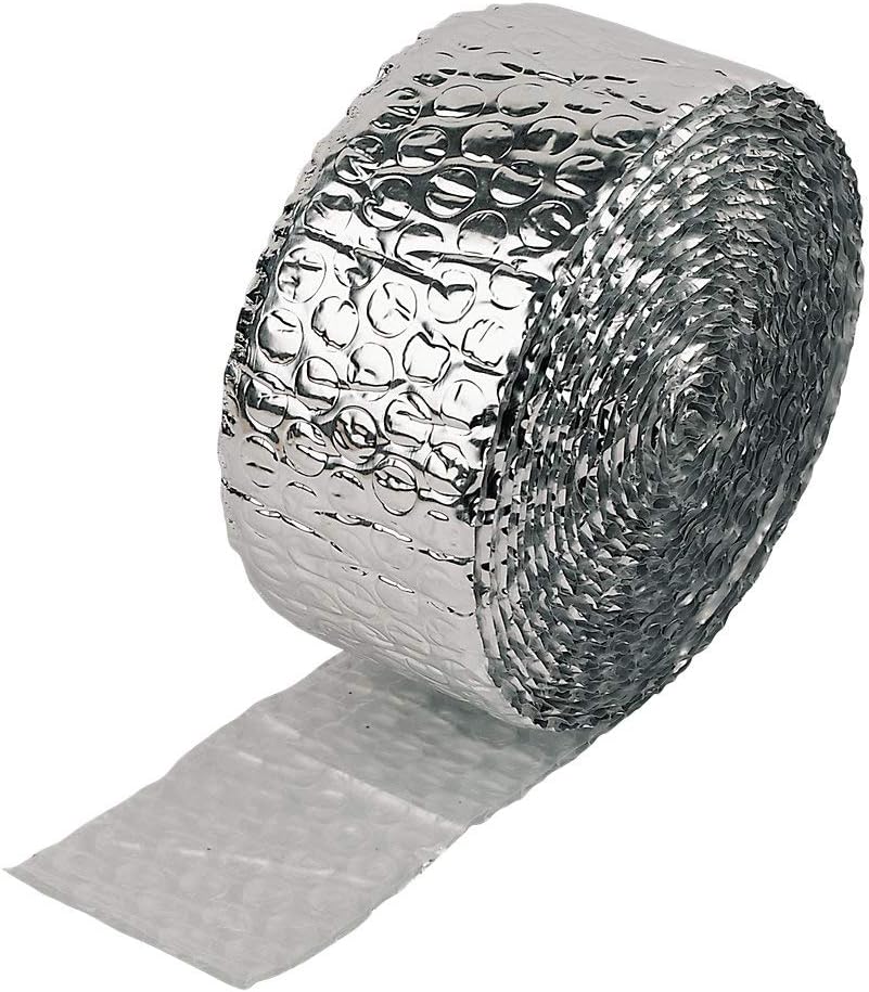 Ruban isolant en feuille Blackspur pour tuyaux - 80 mm x 7,5 m - Argent - Lot de 1