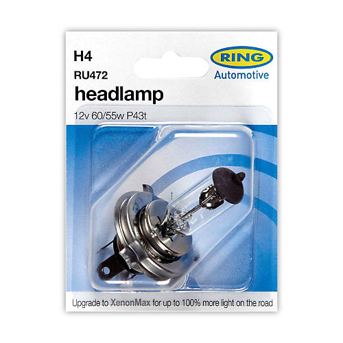 Ring Ampoule de phare halogène H4 12V 60/55W P43t