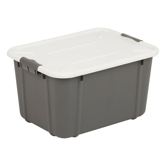 BranQ Velur 16L storage container with lid dark grey