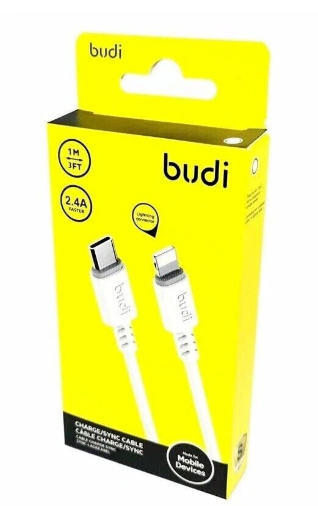 CÂBLE DE CHARGE/SYNCHRONISATION BUDI 1M 3A
