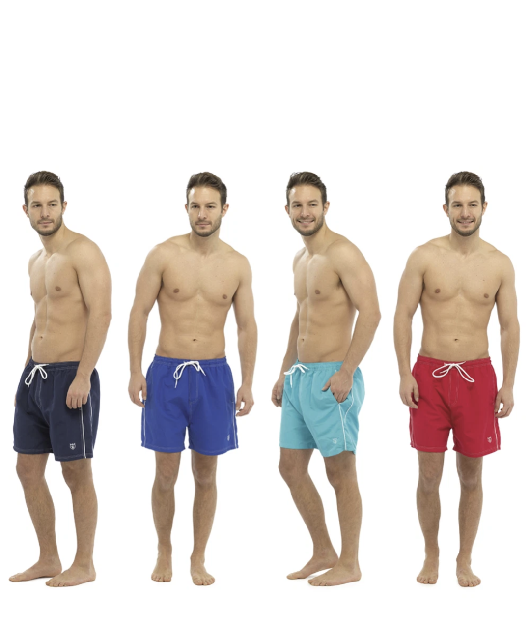 Men's Pocket Detail Swimshort ~  Colour: Red; Black; Blue;