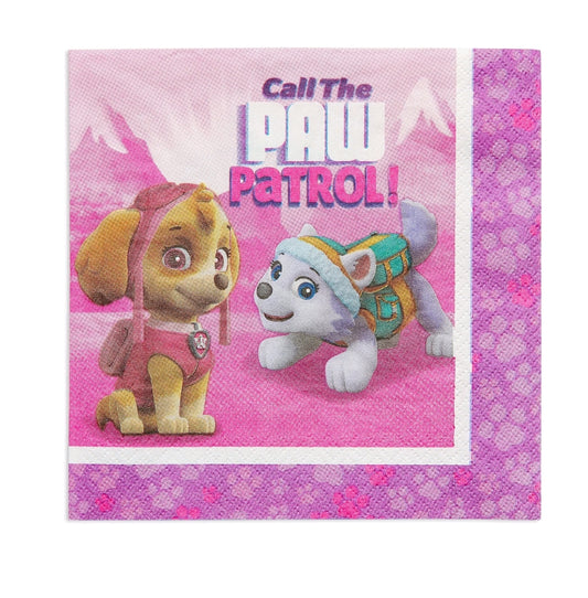 Amscan 511665 - Pink Paw Patrol Party Luncheon Napkins - 16 Pack