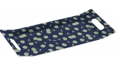 Melamine Rectangle Tray with 2 Handle Grip 37 x 17 cm Assorted Designs