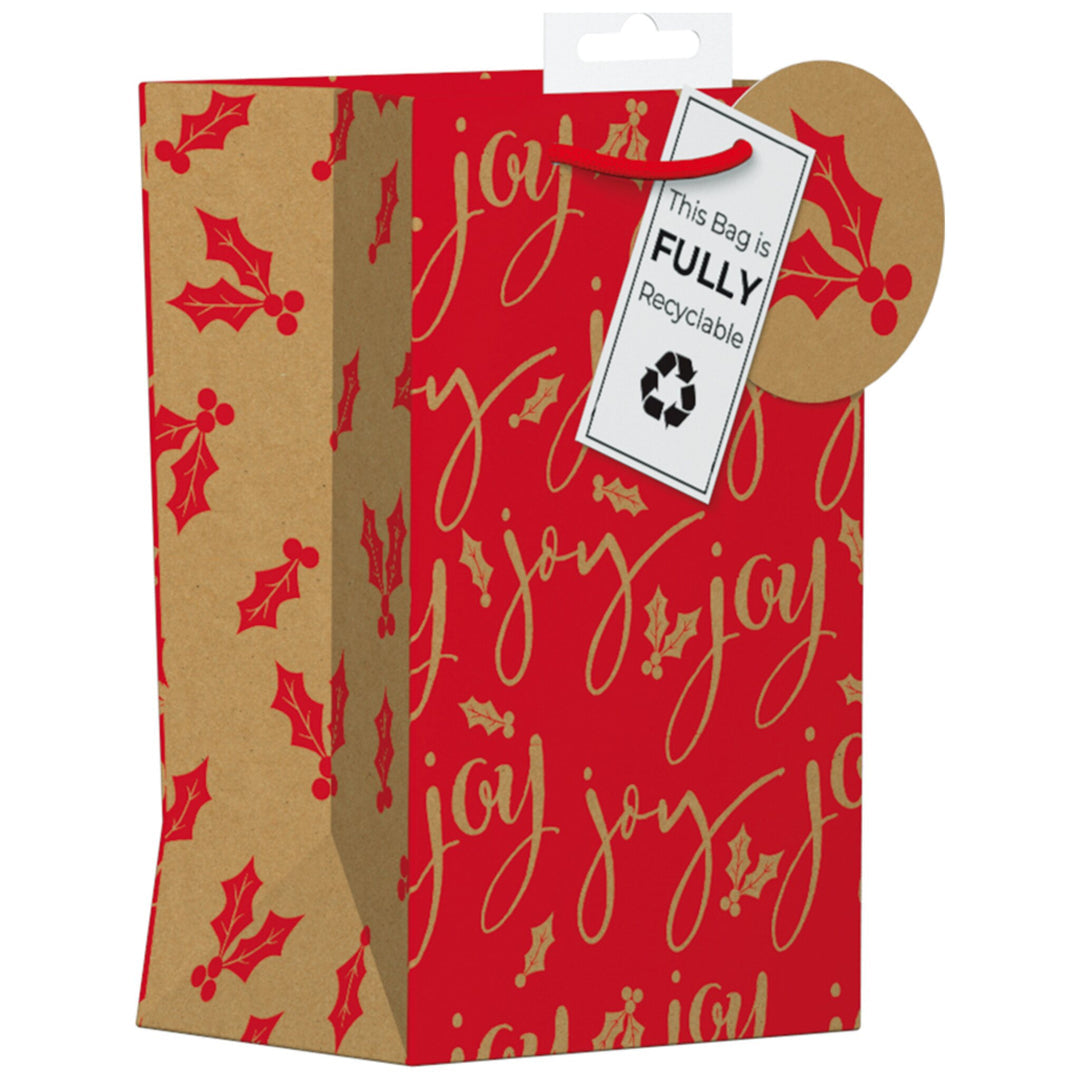 Sac Cadeau Kraft Joie de Noël