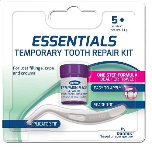 DenTek Kit de Réparation Dentaire Temporaire pour Obturations et Couronnes Manquantes