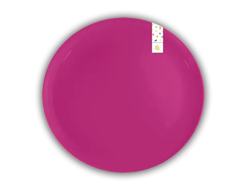 Assiette en plastique Été - Diamètre 25cm - Paquet de 2