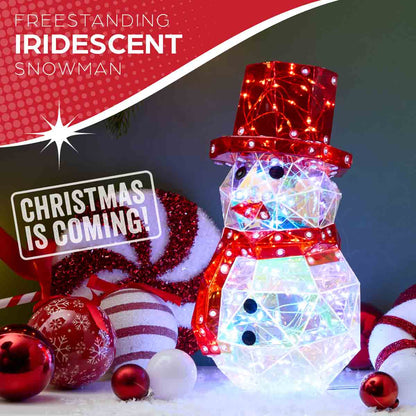 The Christmas Workshop Snowman Iridescent Light
