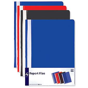 Anker Stationery Report Files Multicolour 4Pk MERA/4