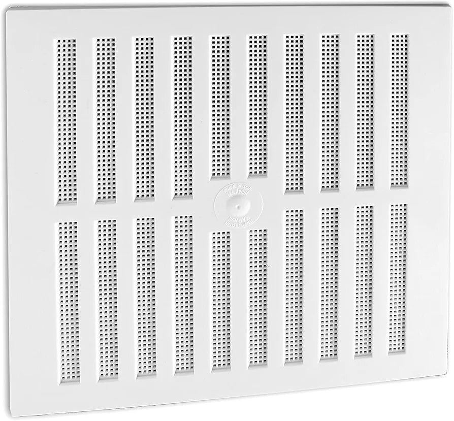 9 x 9 Hit & Miss Vent White Plastic