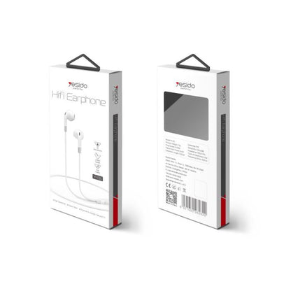 YH30 Metal Earphone 3.5mm In-Ear Wired Earbuds With Mic Stereo Bass Headphone Headset