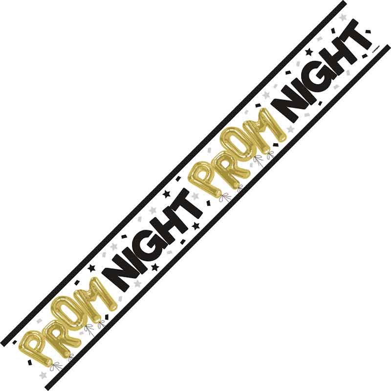 9ft PROM NIGHT FOIL BANNER