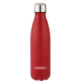 Bouteille isotherme 500 ml S/S « Rouge » - Steelex