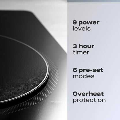 Table de cuisson à induction Daewoo 2200W, une plaque de cuisson autonome, compacte, à poser