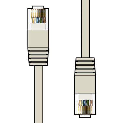 AV:Link Cat5e Patch Lead UTP RJ45 plug to RJ45 plug 25.0m Grey