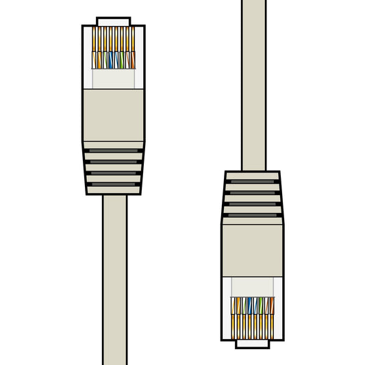 AV:Link Câble Patch Cat5e UTP Fiche RJ45 vers fiche RJ45 25,0 m Gris